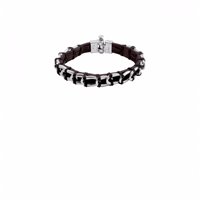 Bracciale Unode50 in Pelle PUL1485MTLMAR0L - PUL1485MTLMAR0L